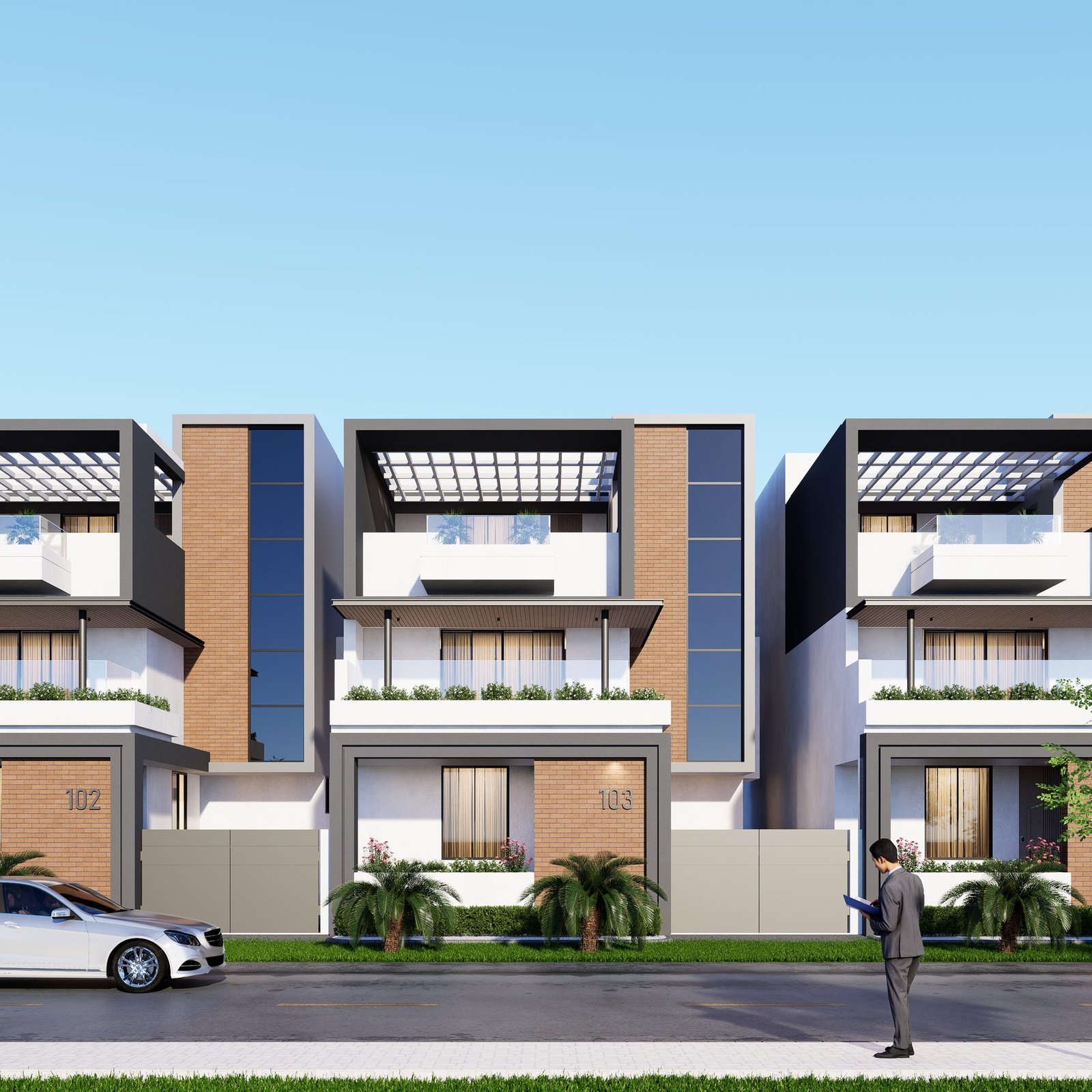 Modern Vasaiya bungalow elevation